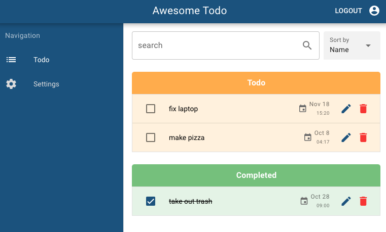 todo app in vue.js